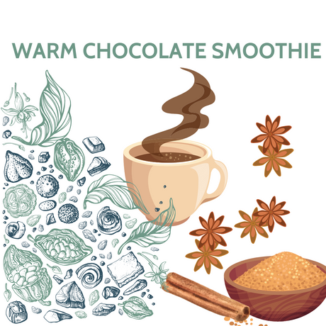 Warm chocolate smoothie