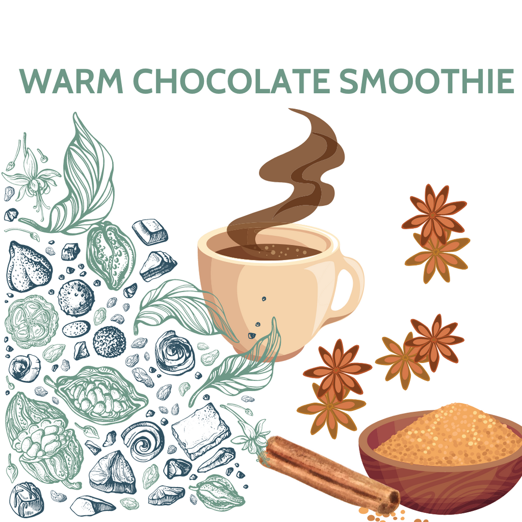 Warm chocolate smoothie