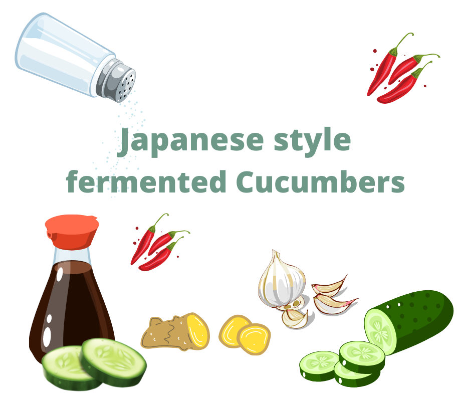 Japanese style Fermented Cucumbers